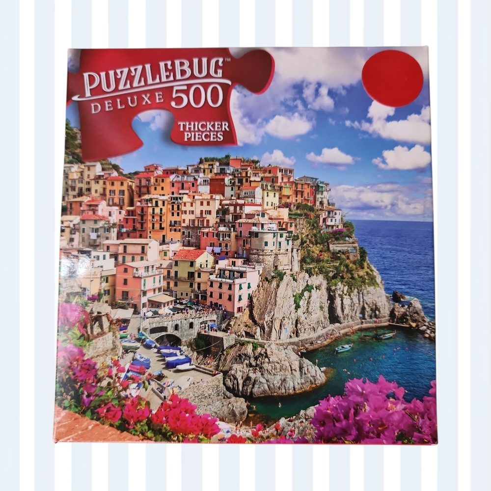 Puzzlebug Deluxe 500 Piece Puzzle - Colorful Coastal Scene